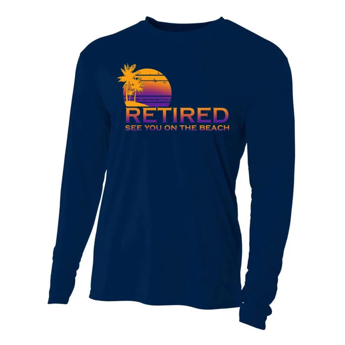 Retired See You On The Beach Cooling Performance Long Sleeve Crew