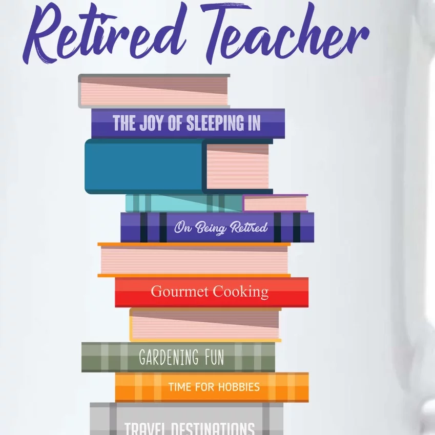 Retired Teacher Black Color Changing Mug