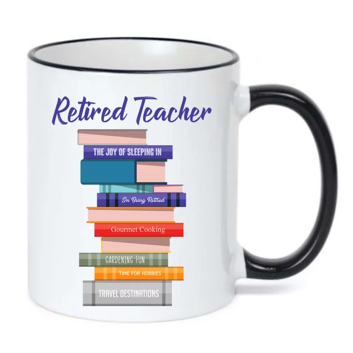 Retired Teacher Black Color Changing Mug