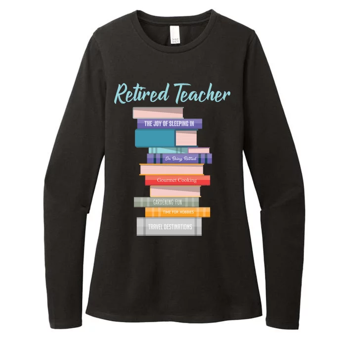 Retired Teacher Womens CVC Long Sleeve Shirt