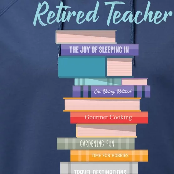 Retired Teacher Performance Fleece Hoodie