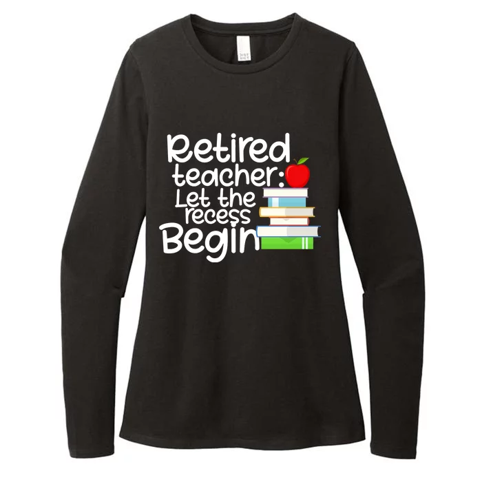 Retired Teacher Let The Recess Begin Womens CVC Long Sleeve Shirt