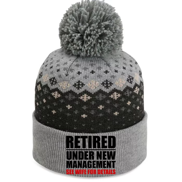 Retired Under New Management The Baniff Cuffed Pom Beanie