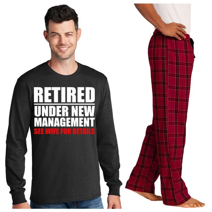 Retired Under New Management Long Sleeve Pajama Set