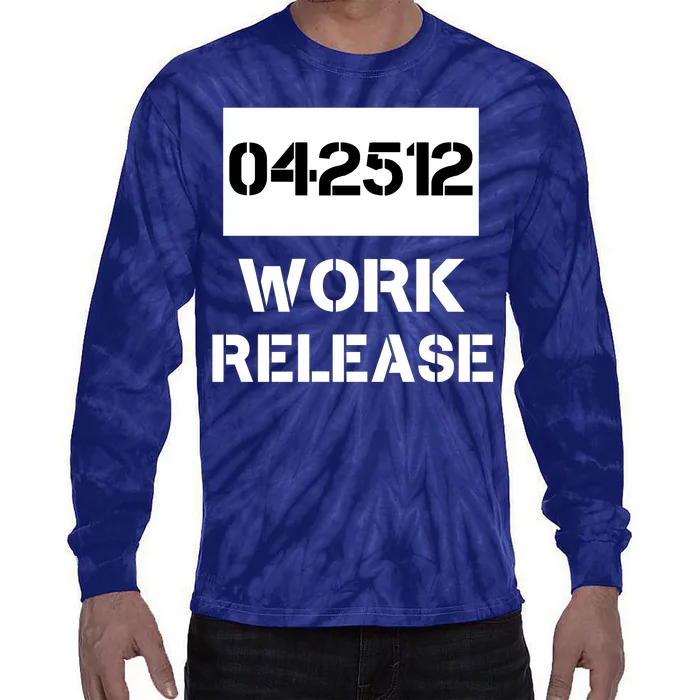 Retirement Date Work Release Jail Prison Personalize Tie-Dye Long Sleeve Shirt