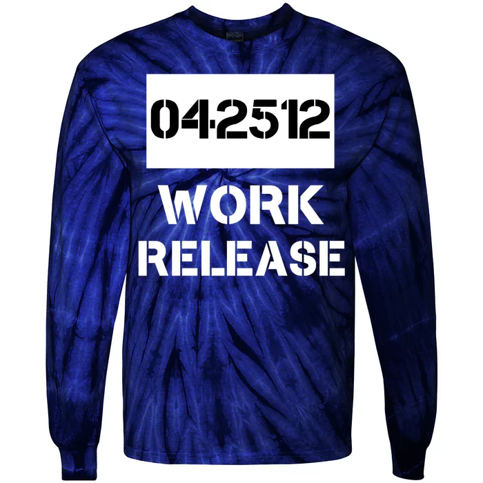 Retirement Date Work Release Jail Prison Personalize Tie-Dye Long Sleeve Shirt