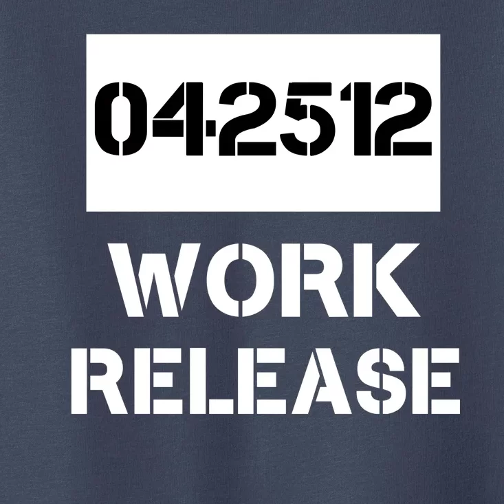 Retirement Date Work Release Jail Prison Personalize Toddler T-Shirt