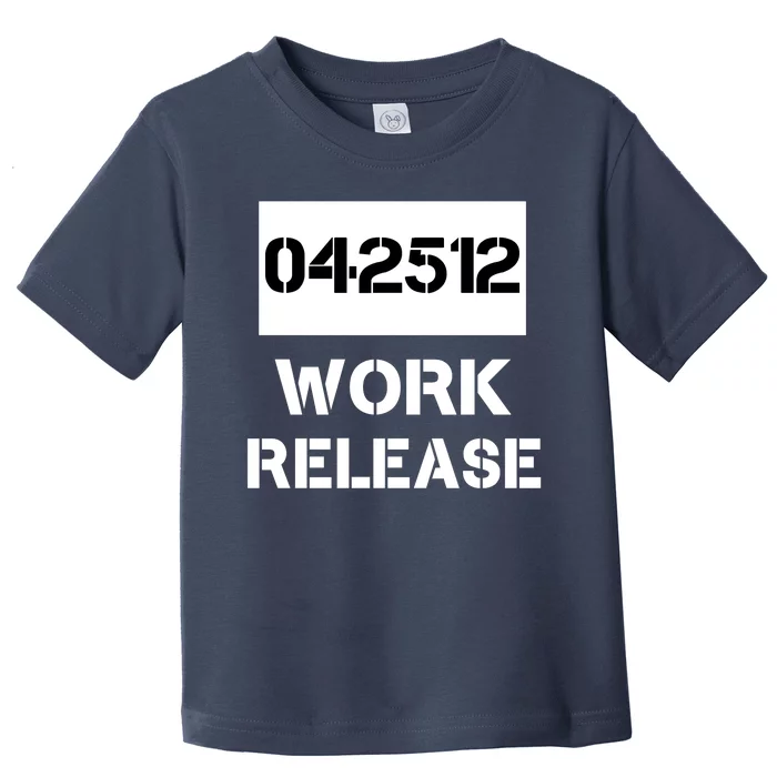 Retirement Date Work Release Jail Prison Personalize Toddler T-Shirt