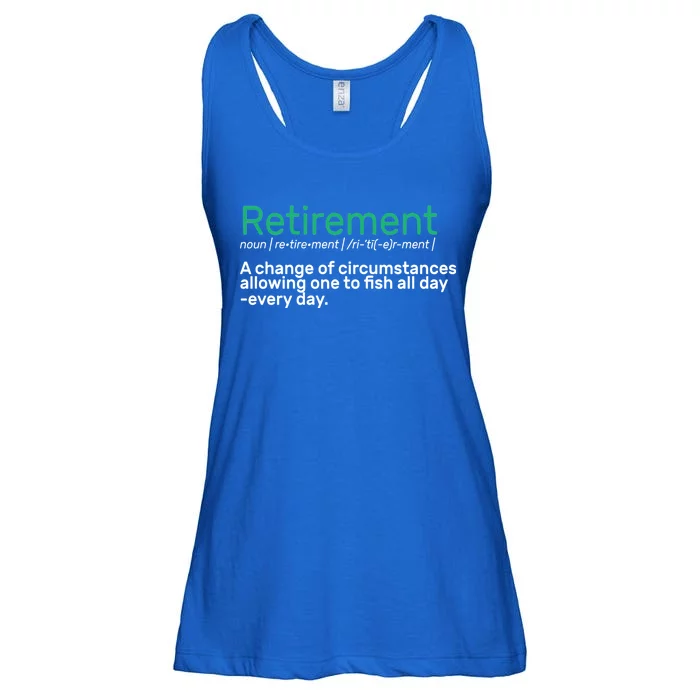 Retirement Fishing Definition Ladies Essential Flowy Tank