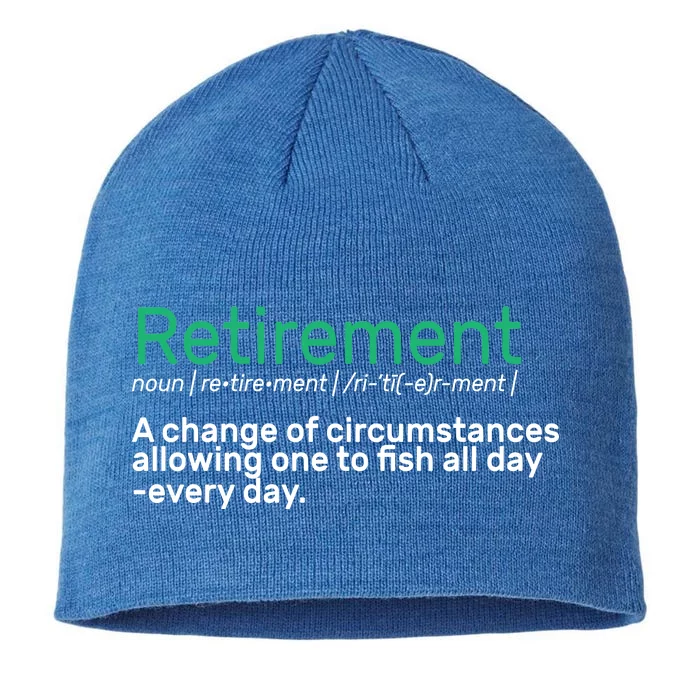 Retirement Fishing Definition 8 1/2in Sustainable Knit Beanie