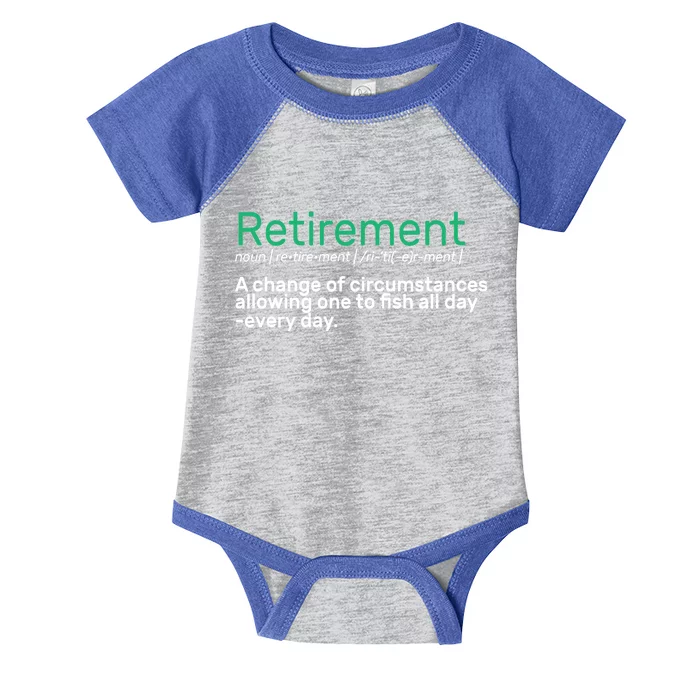 Retirement Fishing Definition Infant Baby Jersey Bodysuit