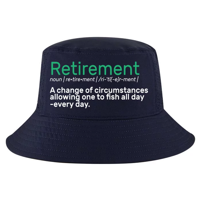 Retirement Fishing Definition Cool Comfort Performance Bucket Hat