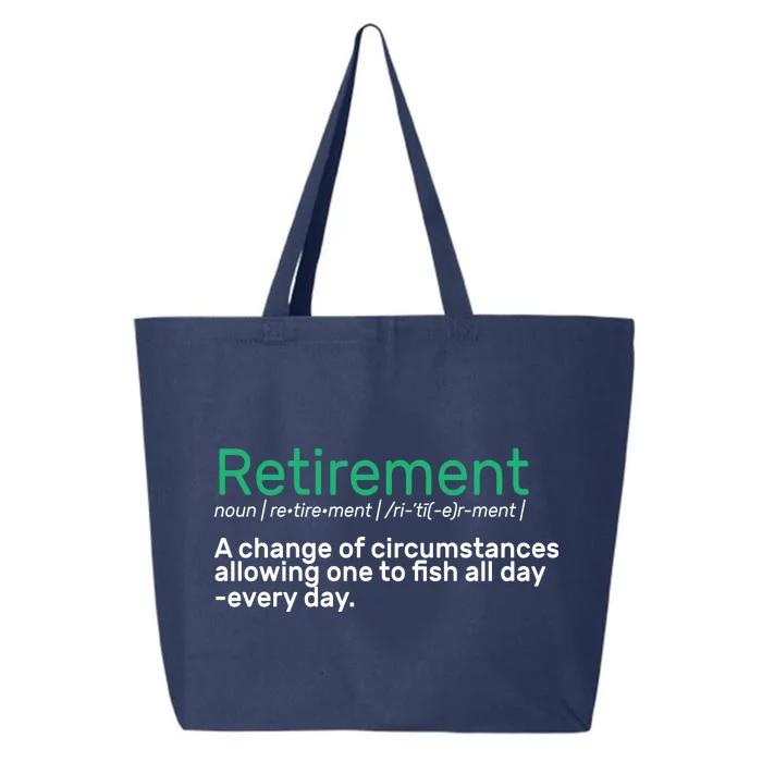 Retirement Fishing Definition 25L Jumbo Tote