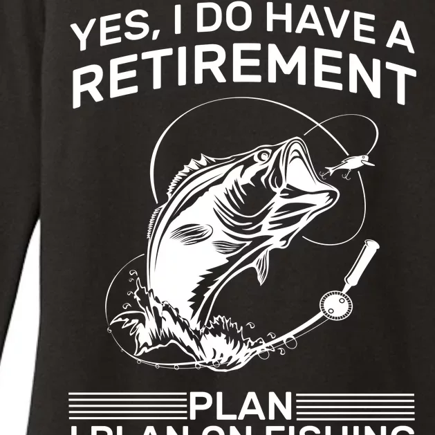 Retirement Plan Fishing Womens CVC Long Sleeve Shirt