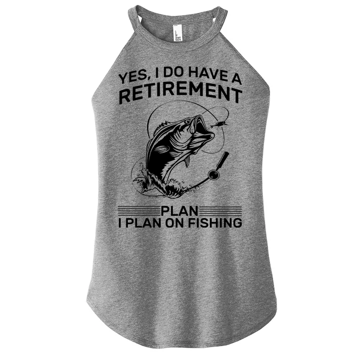 Retirement Plan Fishing Women’s Perfect Tri Rocker Tank