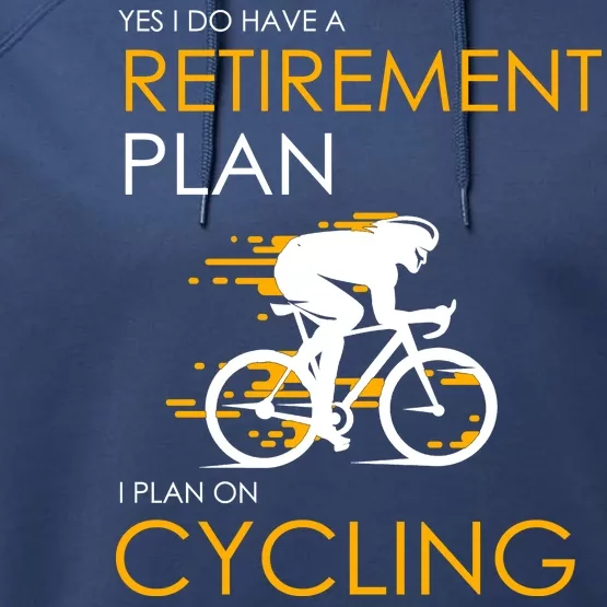 Retirement Plan On Cycling Performance Fleece Hoodie