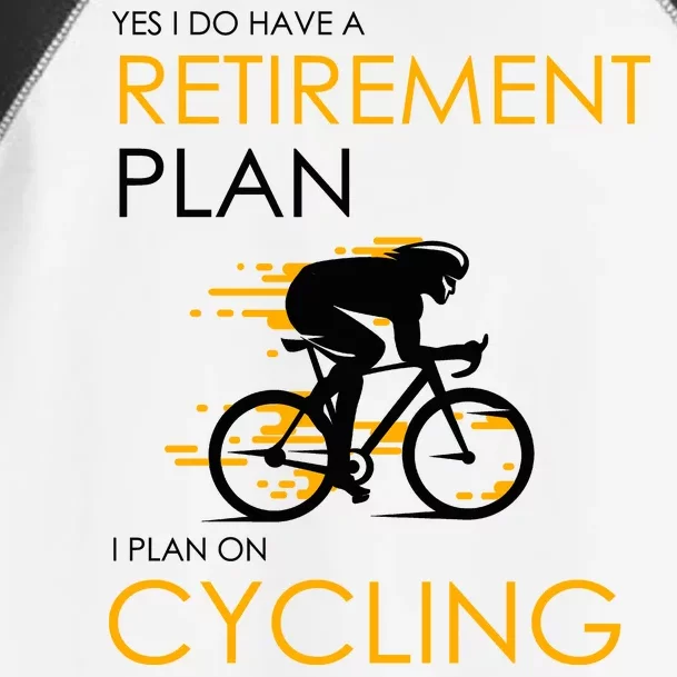 Retirement Plan On Cycling Toddler Fine Jersey T-Shirt