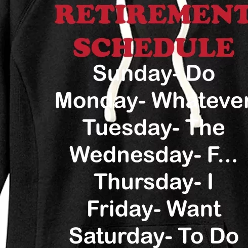 Retirement Schedule Women's Fleece Hoodie