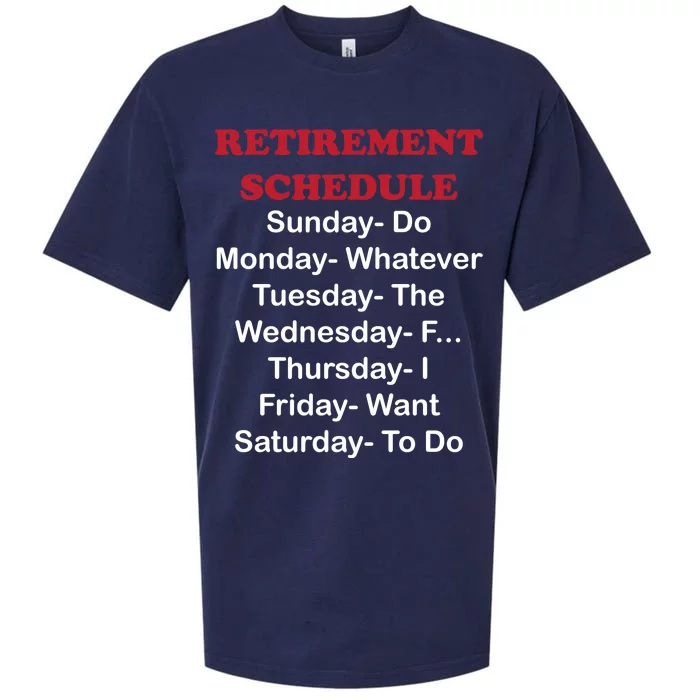 Retirement Schedule Sueded Cloud Jersey T-Shirt