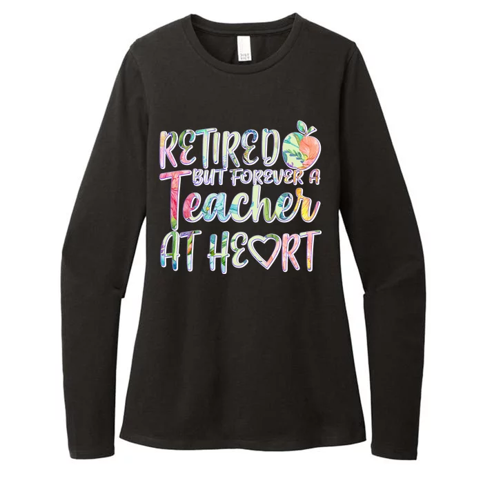 Retried But Forever A Teacher At Heart Womens CVC Long Sleeve Shirt