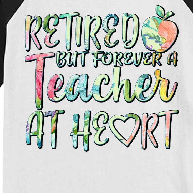 Retried But Forever A Teacher At Heart Kids Colorblock Raglan Jersey