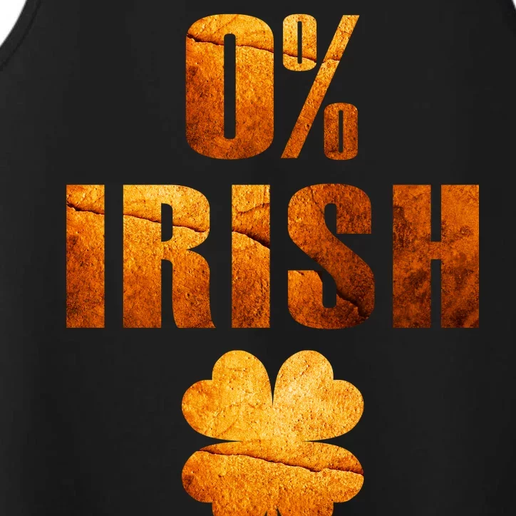 Retro 0% Irish Clover St Patrack's Day Performance Tank