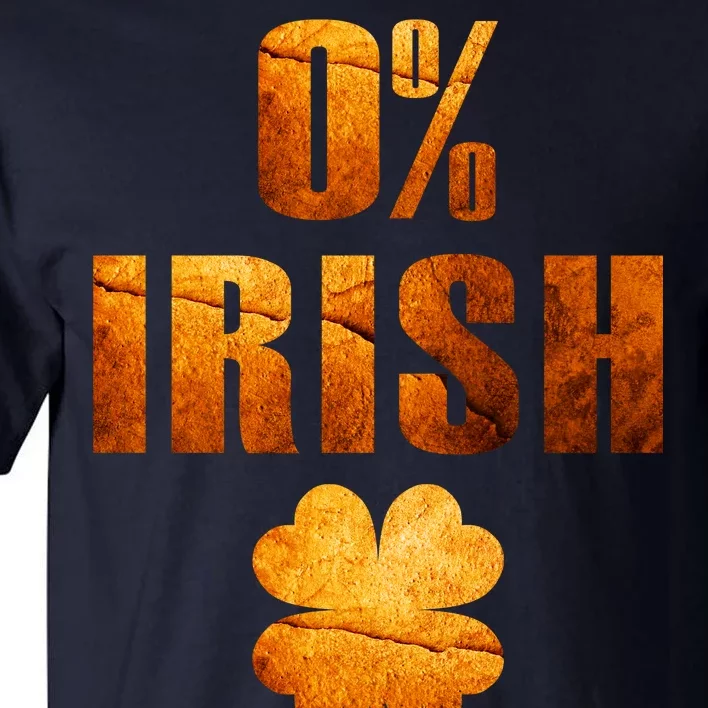 Retro 0% Irish Clover St Patrack's Day Tall T-Shirt