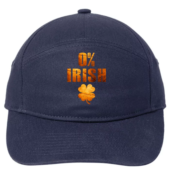 Retro 0% Irish Clover St Patrack's Day 7-Panel Snapback Hat