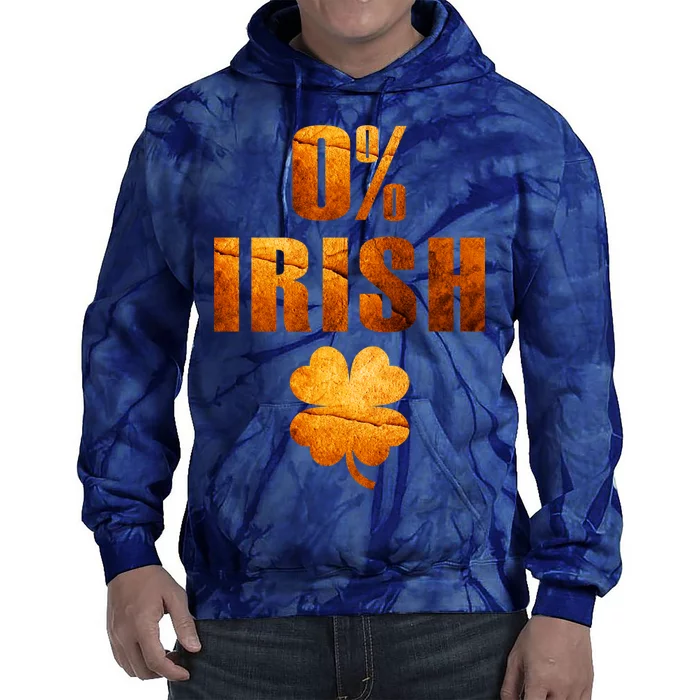 Retro 0% Irish Clover St Patrack's Day Tie Dye Hoodie