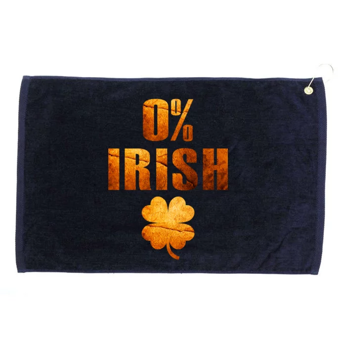 Retro 0% Irish Clover St Patrack's Day Grommeted Golf Towel