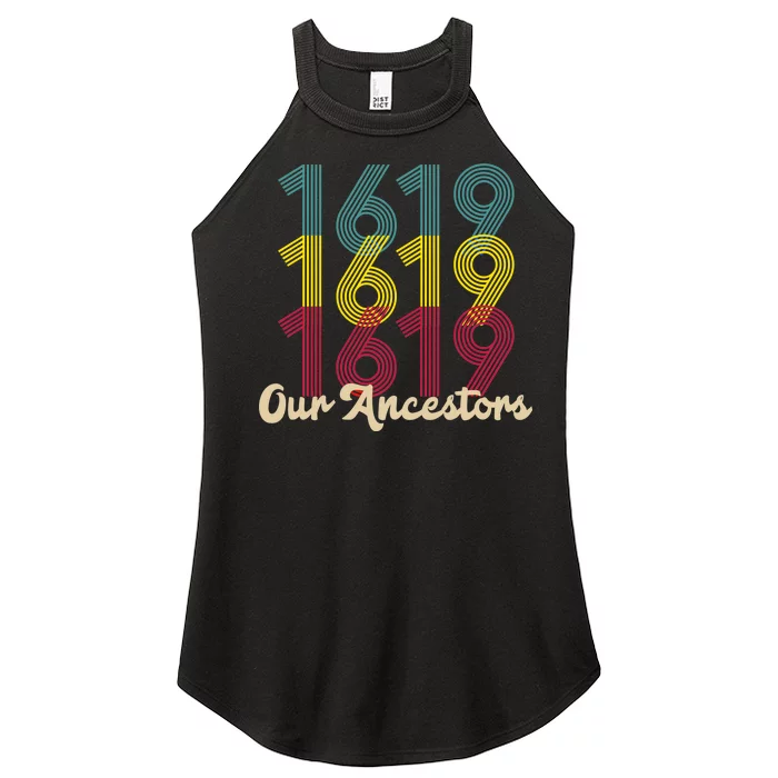 Retro 1619 Our Ancestors Women’s Perfect Tri Rocker Tank