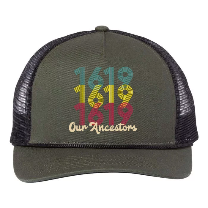 Retro 1619 Our Ancestors Retro Rope Trucker Hat Cap