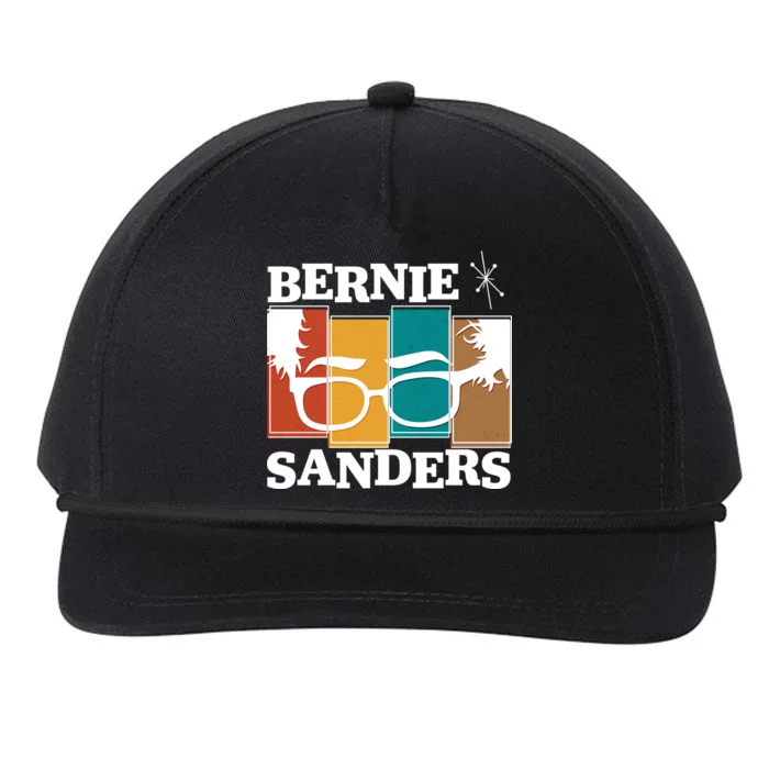 Retro 50's Bernie Sanders Logo Snapback Five-Panel Rope Hat