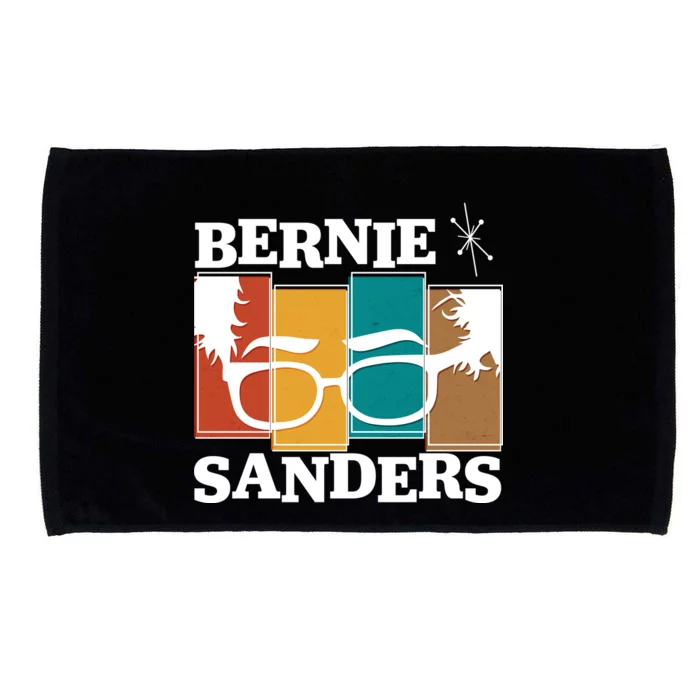 Retro 50's Bernie Sanders Logo Microfiber Hand Towel