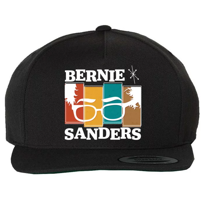 Retro 50's Bernie Sanders Logo Wool Snapback Cap