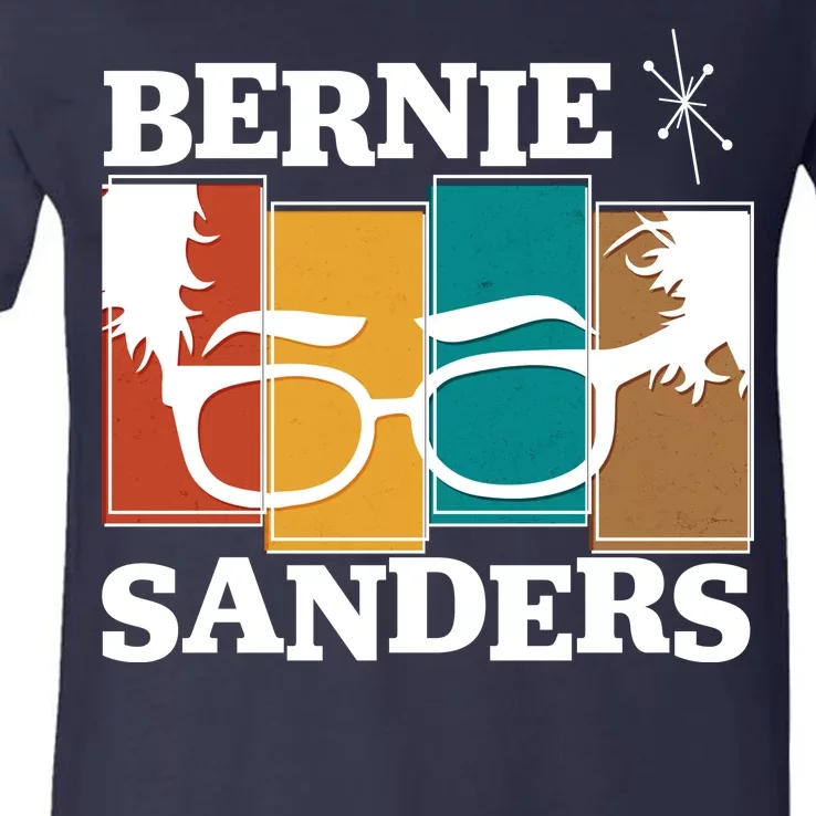 Retro 50's Bernie Sanders Logo V-Neck T-Shirt