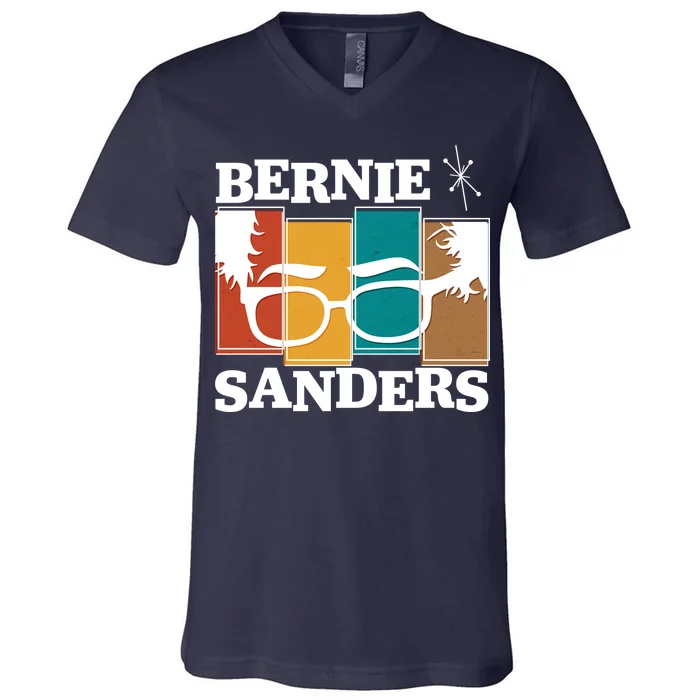 Retro 50's Bernie Sanders Logo V-Neck T-Shirt