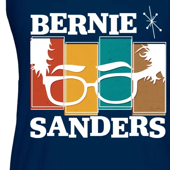 Retro 50's Bernie Sanders Logo Ladies Essential Flowy Tank