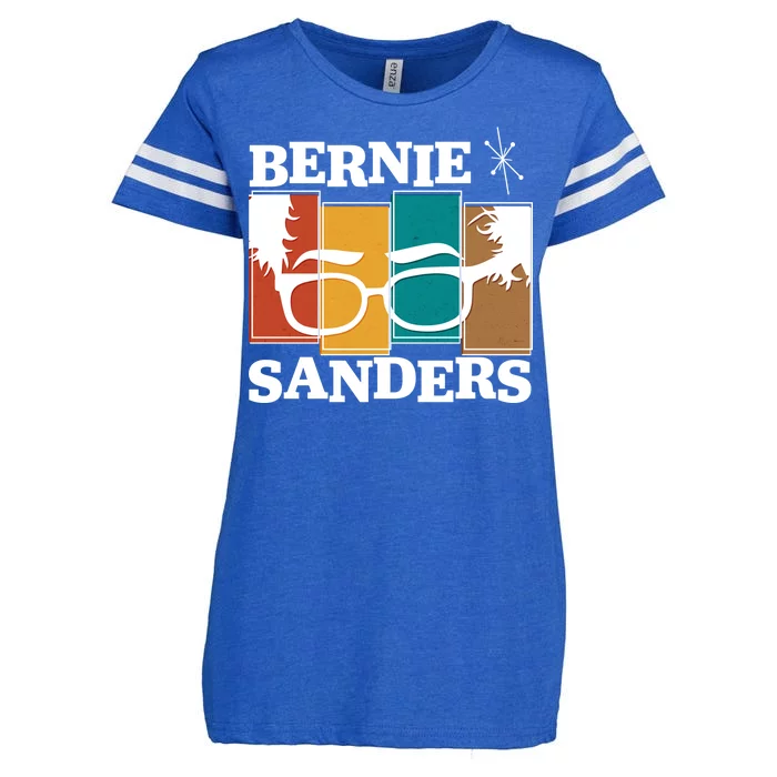 Retro 50's Bernie Sanders Logo Enza Ladies Jersey Football T-Shirt