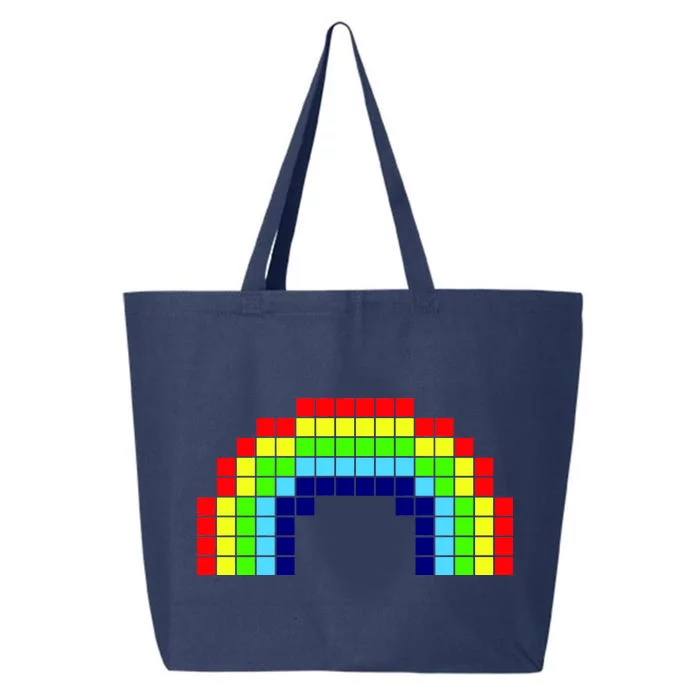 Retro 8 Bit Rainbow 25L Jumbo Tote