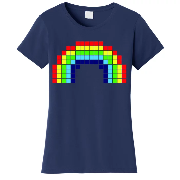 Retro 8 Bit Rainbow Women's T-Shirt