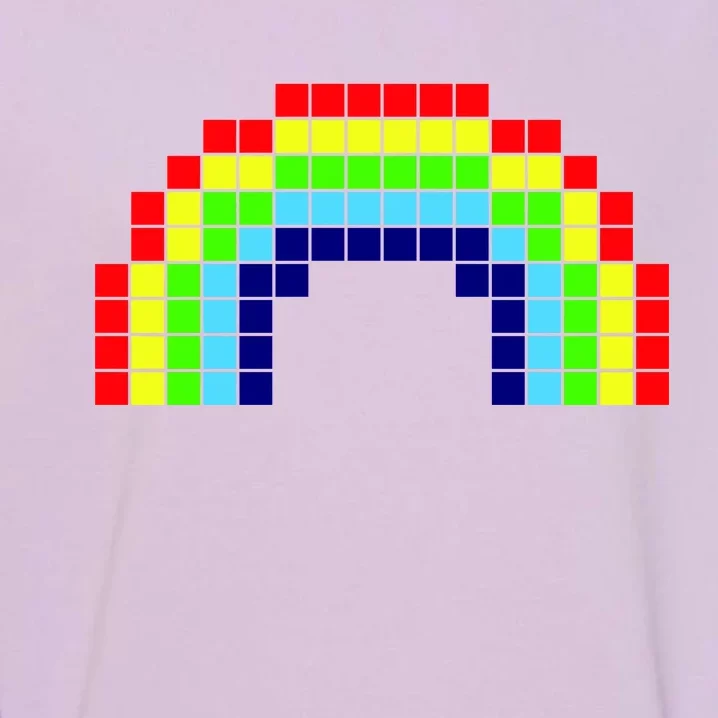 Retro 8 Bit Rainbow Garment-Dyed Sweatshirt