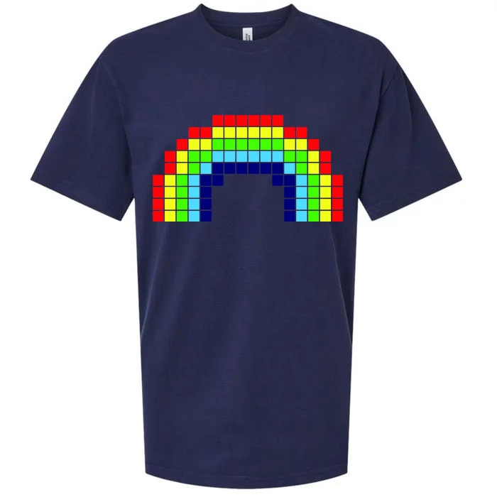 Retro 8 Bit Rainbow Sueded Cloud Jersey T-Shirt