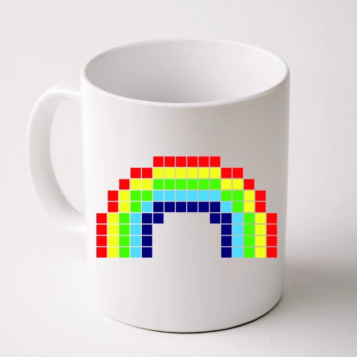 Retro 8 Bit Rainbow Front & Back Coffee Mug