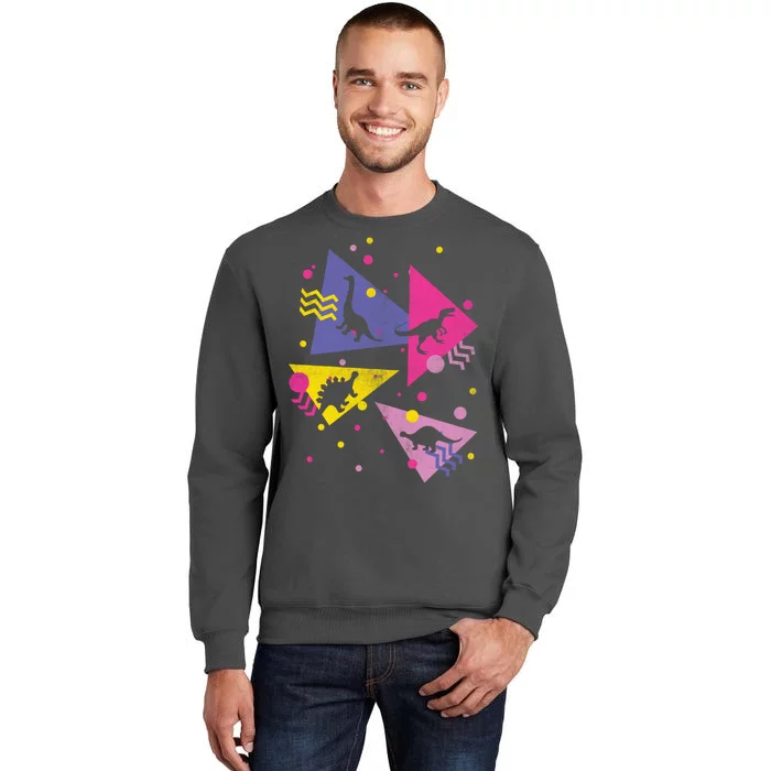 Retro 80's Dinosaurs Tall Sweatshirt