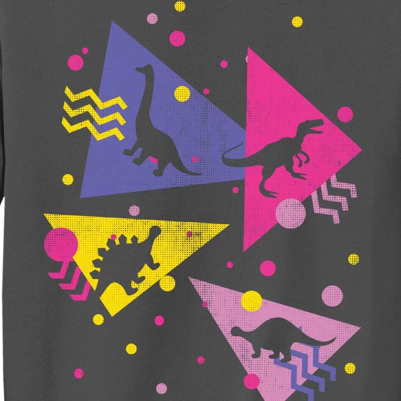 Retro 80's Dinosaurs Tall Sweatshirt