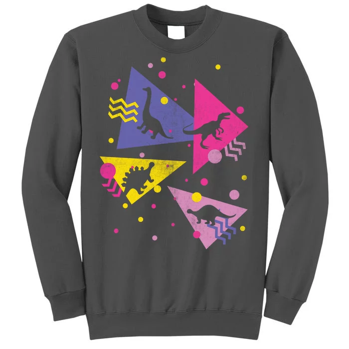 Retro 80's Dinosaurs Tall Sweatshirt