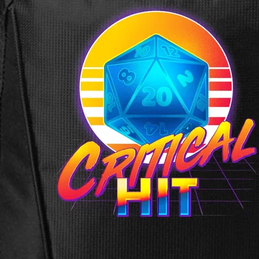 Retro 80's DnD Critical Hit City Backpack