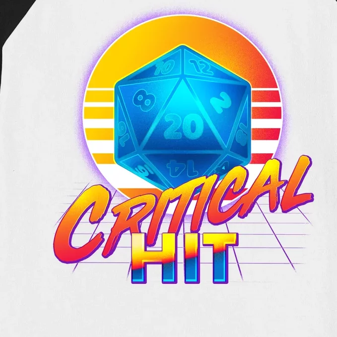 Retro 80's DnD Critical Hit Baseball Sleeve Shirt