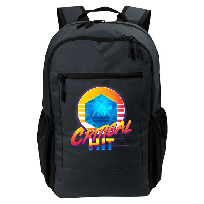 Retro 80's DnD Critical Hit Daily Commute Backpack